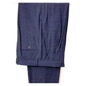 high rise linen blend pants